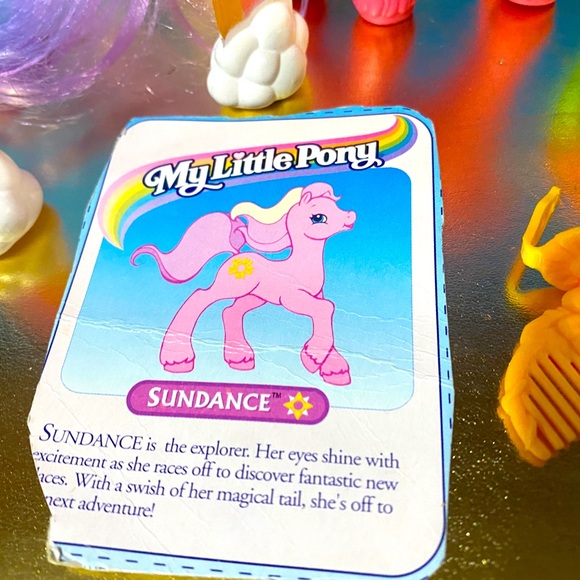MY LITTLE PONY G2 VTG 1997 MAGIC MOTION FRIENDS SUNDANCE w/RAINBOW-VANITY-FENCE - Picture 13 of 14